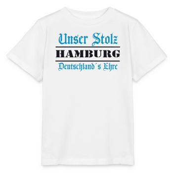 Hamburg , Tradition , Stolz und Ehre (25) - Stanley/Stella Kinder T-Shirt MINI CREATOR  - Weiß - Vorne - Maike (125cm)