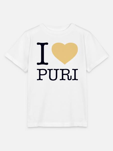 I LOVE PURI - Stanley/Stella Kinder T-Shirt MINI CREATOR - Weiß