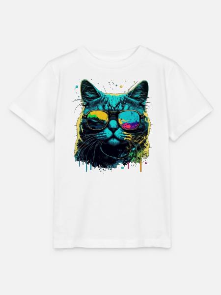 Cool cat - Stanley/Stella Kinder T-Shirt MINI CREATOR - Weiß
