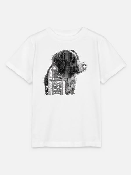 ASCII Dog - Stanley/Stella Kinder T-Shirt MINI CREATOR - Weiß