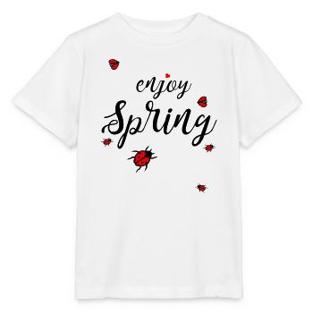 Printemps, profitez du printemps - T-shirt bio MINI CREATOR Stanley/Stella Enfant - blanc - Devant - Maike (125cm)