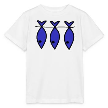 SARDINE. FISH. APRIL FOOL. EASTER. SEA - Stanley/Stella MINI CREATOR Kids’ T-Shirt - white - Front - Maike (125cm)