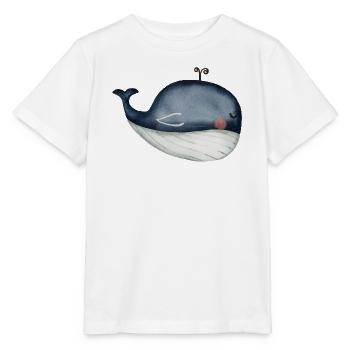 Wal, Ozean - Stanley/Stella Kinder T-Shirt MINI CREATOR  - Weiß - Vorne - Maike (125cm)
