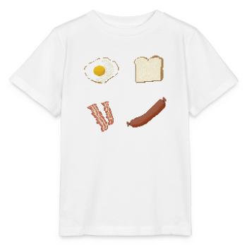 Pixelfrühstück Platte - Stanley/Stella Kinder T-Shirt MINI CREATOR  - Weiß - Vorne - Maike (125cm)