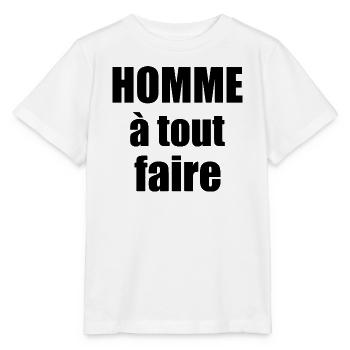 Homme a tout faire - T-shirt bio MINI CREATOR Stanley/Stella Enfant - blanc - Devant - Maike (125cm)