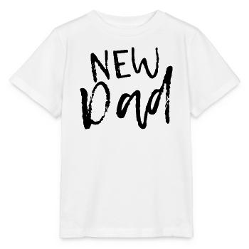 New Dad - Ankündigung für neue Väter - Stanley/Stella Kinder T-Shirt MINI CREATOR  - Weiß - Vorne - Maike (125cm)