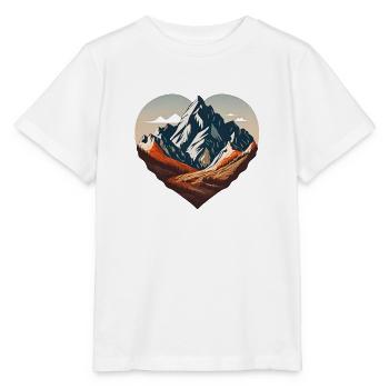 Paysage de Bergherz - T-shirt bio MINI CREATOR Stanley/Stella Enfant - blanc - Devant - Maike (125cm)
