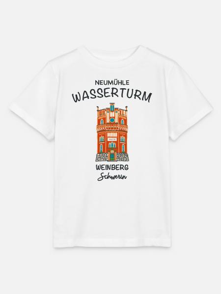 Schwerin, Wasserturm auf dem Weinberg - Stanley/Stella Kinder T-Shirt MINI CREATOR - Weiß