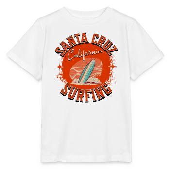 Santa Cruz California Surfing - Stanley/Stella MINI CREATOR Kids’ T-Shirt - white - Front - Maike (125cm)