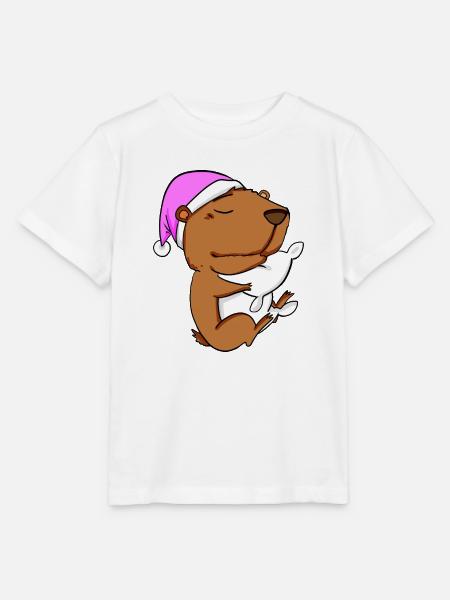 Capybara Wasserschwein - Stanley/Stella Kinder T-Shirt MINI CREATOR  - Weiß