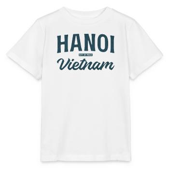Hanoi Vietnam Vintage Schrift - Stanley/Stella Kinder T-Shirt MINI CREATOR  - Weiß - Vorne - Maike (125cm)