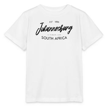 Johannesburg Koordinaten Design Südafrika - Stanley/Stella Kinder T-Shirt MINI CREATOR  - Weiß - Vorne - Maike (125cm)