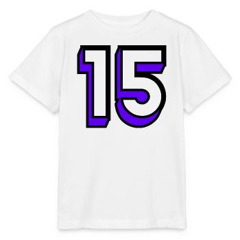 15. 15 YEARS. 15th ANNIVERSARY. BIRTHDAY 15 YEARS. - Stanley/Stella MINI CREATOR Kids’ T-Shirt - white - Front - Maike (125cm)