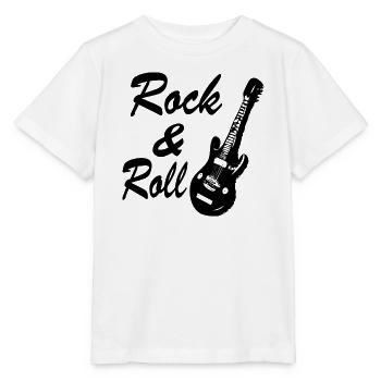 Rock and roll - T-shirt bio MINI CREATOR Stanley/Stella Enfant - blanc - Devant - Maike (125cm)