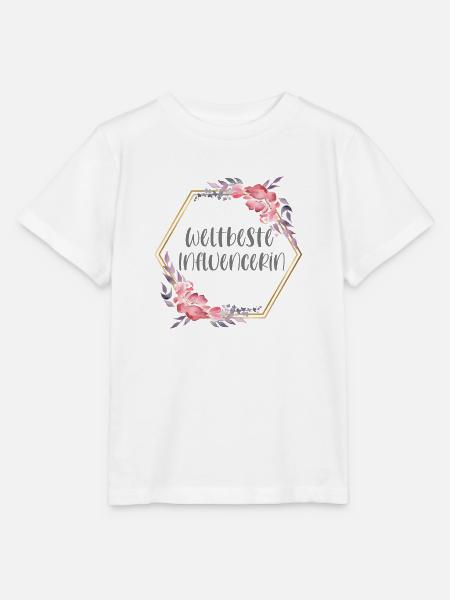 Influencerin Social Media Geschenk - Stanley/Stella Kinder T-Shirt MINI CREATOR - Weiß