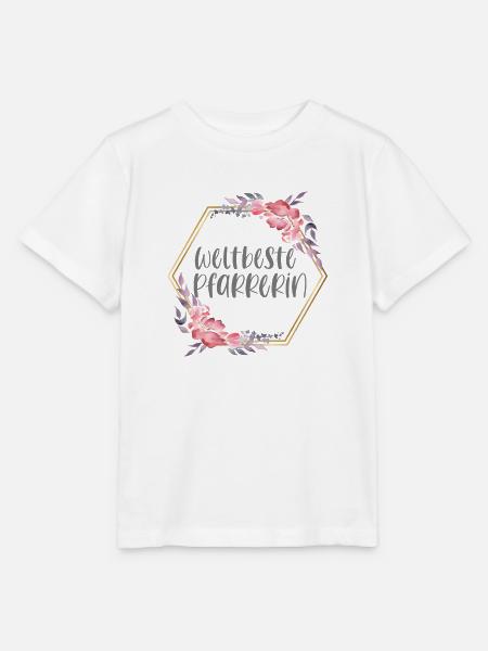 Weltbeste Pfarrerin Kirche Beruf Geschenk - Stanley/Stella Kinder T-Shirt MINI CREATOR - Weiß