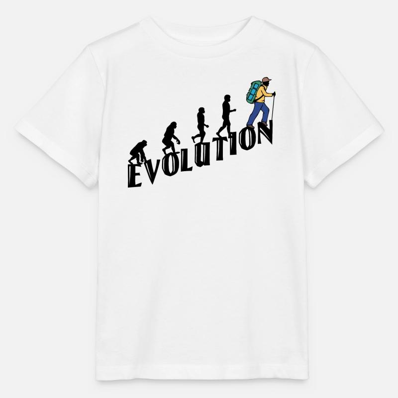 Randonnée Evolution Randonneur Randonnée Escalade - T-shirt bio MINI CREATOR Stanley/Stella Enfant - blanc