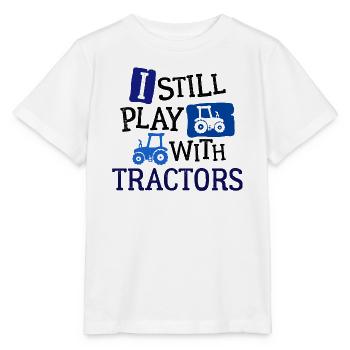 Véhicule Machines agricoles Tracteur Déclaration Tracteur - T-shirt bio MINI CREATOR Stanley/Stella Enfant - blanc - Devant - Maike (125cm)