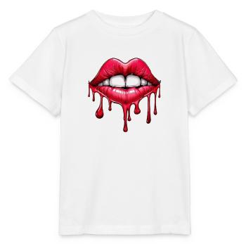Lèvres - T-shirt bio MINI CREATOR Stanley/Stella Enfant - blanc - Devant - Maike (125cm)