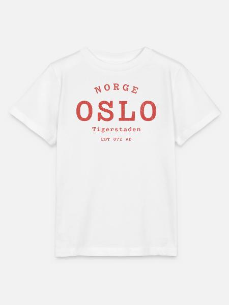 Oslo Tigerstaden Emblem 872AD - Stanley/Stella Kinder T-Shirt MINI CREATOR - Weiß