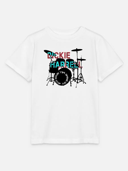 Dickie Harrell Neon Distressed - Stanley/Stella Kinder T-Shirt MINI CREATOR  - Weiß