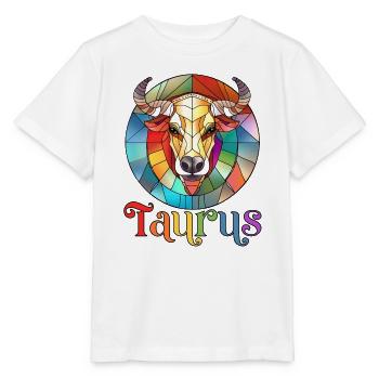 taureau, signe du zodiaque, horoscope - T-shirt bio MINI CREATOR Stanley/Stella Enfant - blanc - Devant - Maike (125cm)