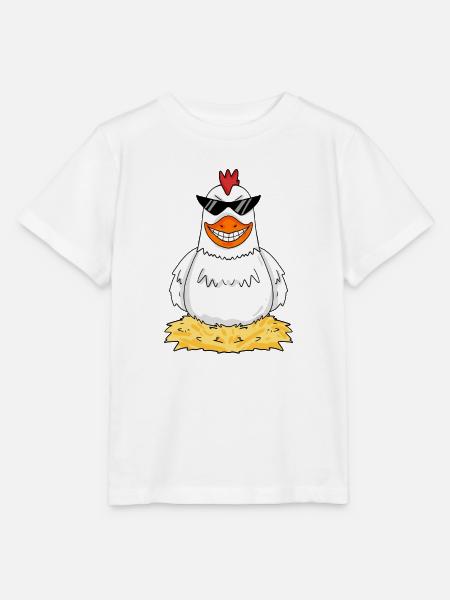 Hühner Huhn Hahn Hühnerbauer Hühnerstall - Stanley/Stella Kinder T-Shirt MINI CREATOR  - Weiß