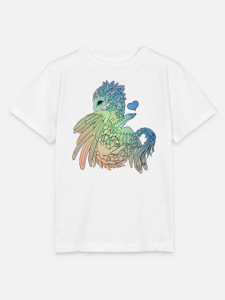 Mystischer Drache - Stanley/Stella Kinder T-Shirt MINI CREATOR - Weiß