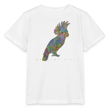 Oiseau de la forêt tropicale - T-shirt bio MINI CREATOR Stanley/Stella Enfant - blanc - Devant - Maike (125cm)