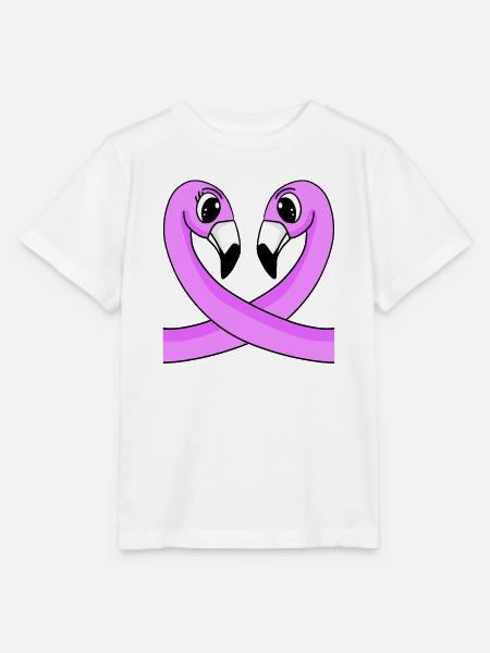 Flamingos Flamingo Liebe - Stanley/Stella Kinder T-Shirt MINI CREATOR  - Weiß