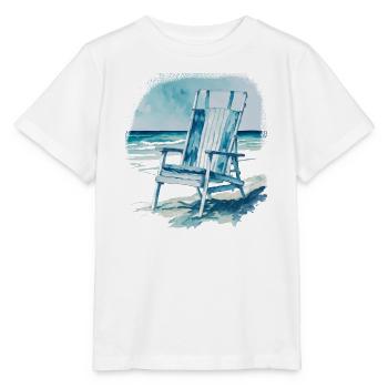 Liegestuhl am Strand - Stanley/Stella Kinder T-Shirt MINI CREATOR  - Weiß - Vorne - Maike (125cm)