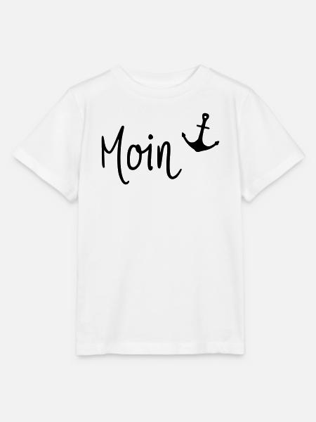 Moin mit Anker - Stanley/Stella Kinder T-Shirt MINI CREATOR  - Weiß