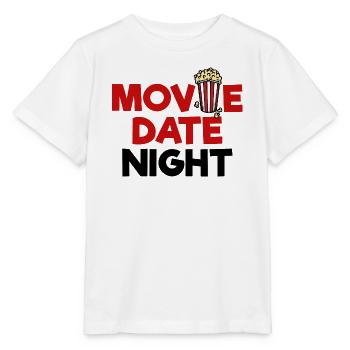 Movies Popcorn Statement Movie Night Movie Night Movies - Stanley/Stella MINI CREATOR Kids’ T-Shirt - white - Front - Maike (125cm)