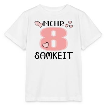 Mehr Achtsamkeit - Bewusstsein Meditation - Stanley/Stella Kinder T-Shirt MINI CREATOR  - Weiß - Vorne - Maike (125cm)