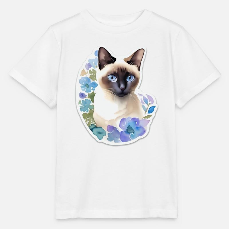 Siamkatze - Stanley/Stella Kinder T-Shirt MINI CREATOR  - Weiß
