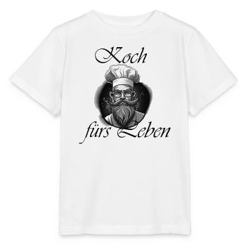 Koch fürs Leben - Stanley/Stella Kinder T-Shirt MINI CREATOR  - Weiß - Vorne - Maike (125cm)