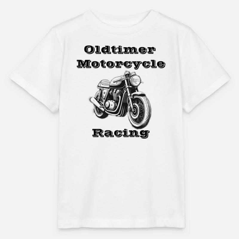Oldtimer Motorcycle Racing - Stanley/Stella Kinder T-Shirt MINI CREATOR  - Weiß