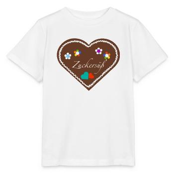 "Jahrmarkt-Liebe" Zuckersüß div - Stanley/Stella Kinder T-Shirt MINI CREATOR  - Weiß - Vorne - Maike (125cm)