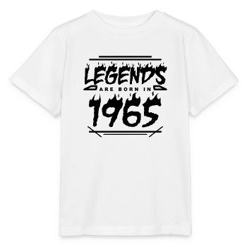 1965 - Jahrgang 1965 - Baujahr 1965 - Stanley/Stella Kinder T-Shirt MINI CREATOR  - Weiß - Vorne - Maike (125cm)