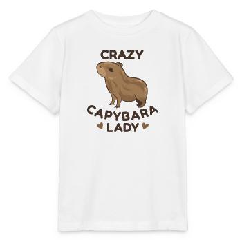 Capybara Zootier Design - Stanley/Stella Kinder T-Shirt MINI CREATOR  - Weiß - Vorne - Maike (125cm)