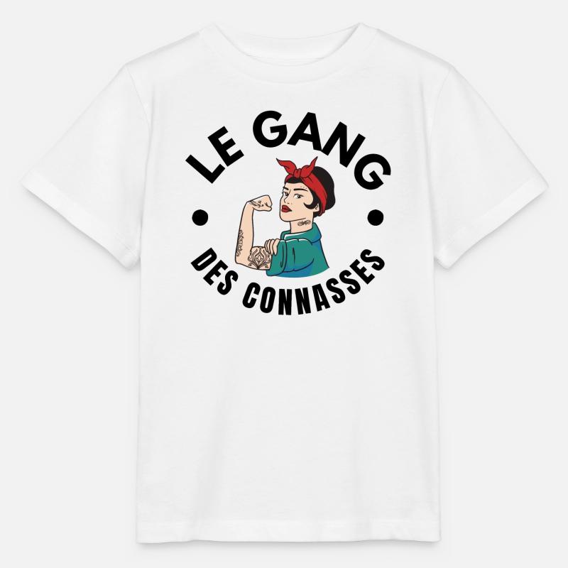 copine, meilleures copines, bande de filles - T-shirt bio MINI CREATOR Stanley/Stella Enfant - blanc