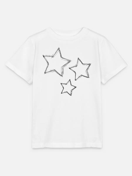 STERN. STERNE. STERN. FEST. JAHRESTAG. WEIHNACHTEN - Stanley/Stella Kinder T-Shirt MINI CREATOR  - Weiß