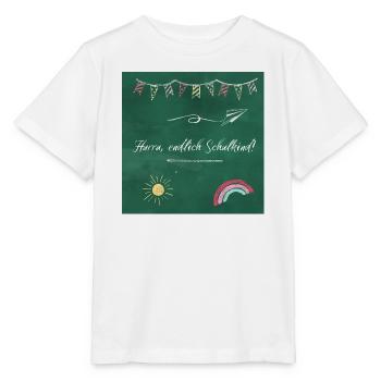Hurra, endlich Schulkind! - Stanley/Stella Kinder T-Shirt MINI CREATOR  - Weiß - Vorne - Maike (125cm)