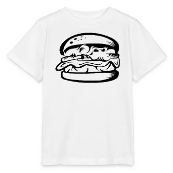 Burger Shop Shop Food Food Fast Food Icône de restauration rapide - T-shirt bio MINI CREATOR Stanley/Stella Enfant - blanc - Devant - Maike (125cm)