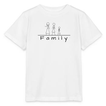 Stick figure family - Stanley/Stella MINI CREATOR Kids’ T-Shirt - white - Front - Maike (125cm)