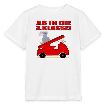 Drittklässler Feuerwehr - Grundschule 3. Klasse - Stanley/Stella Kinder T-Shirt MINI CREATOR  - Weiß - Vorne - Maike (125cm)