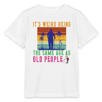 Parole irrévérencieuse d’un jeune aîné - T-shirt bio MINI CREATOR Stanley/Stella Enfant - blanc - Devant - Maike (125cm)