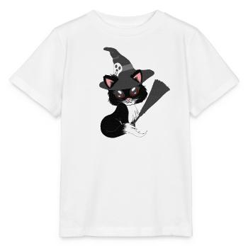 Kätzchen, hexen Design, Mädchen - Stanley/Stella Kinder T-Shirt MINI CREATOR  - Weiß - Vorne - Maike (125cm)