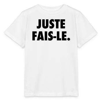 Juste fais le - T-shirt bio MINI CREATOR Stanley/Stella Enfant - blanc - Devant - Maike (125cm)