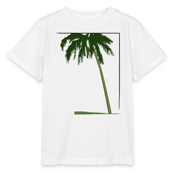Palmier dans le cadre | palmier dans le cadre - T-shirt bio MINI CREATOR Stanley/Stella Enfant - blanc - Devant - Maike (125cm)